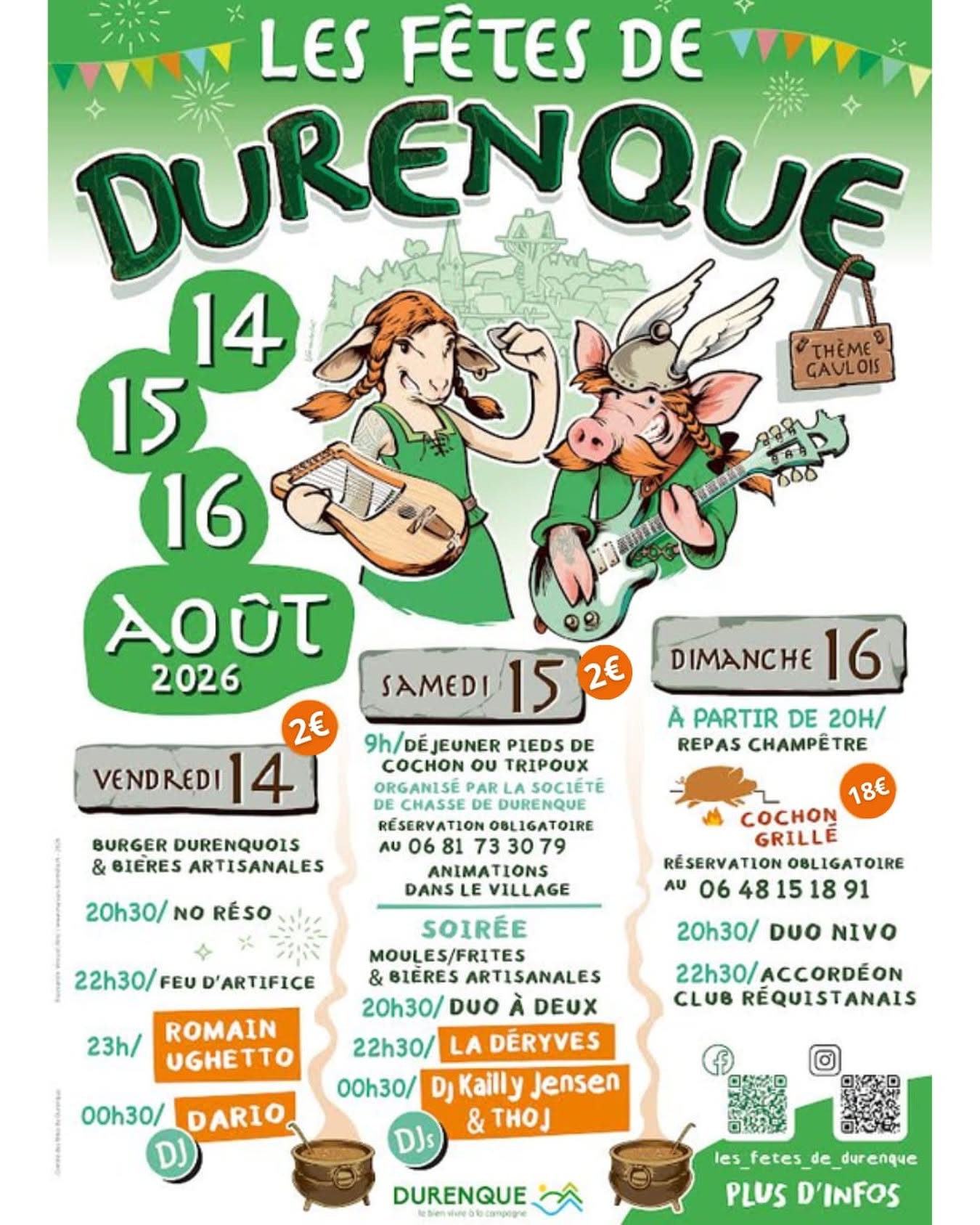 Fête de Durenque du 14 au 16 Août.